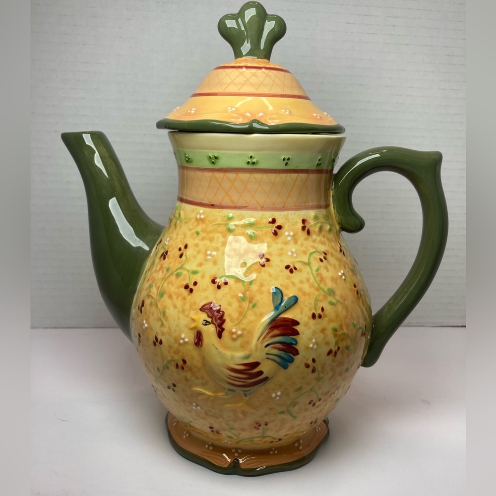 CottageCore Bella Casa Rooster Teapot